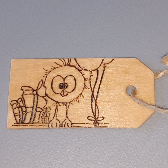 🎯 10 for $10 / Handmade Wood Burned Gift Tag - Picture 2 of 9